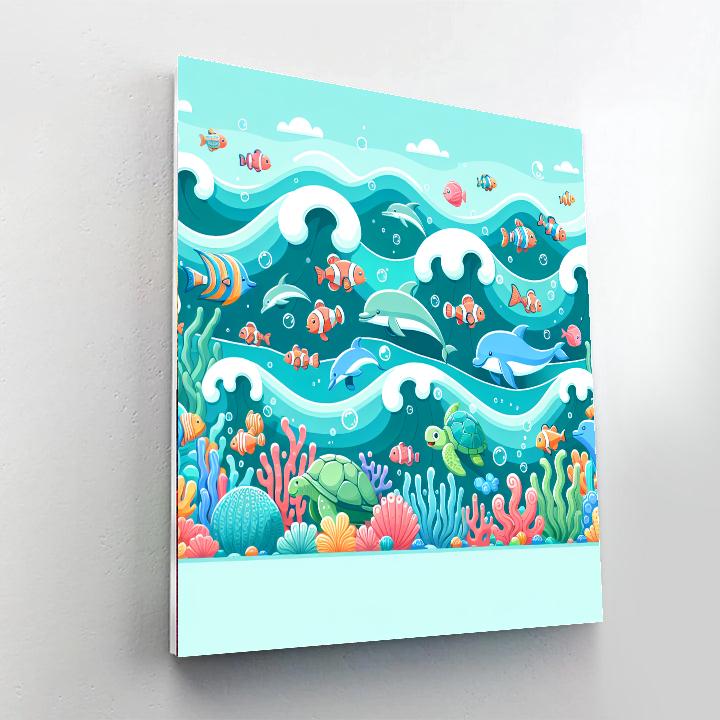 Ocean Creatures Extravaganza Paint By Numbers Kits