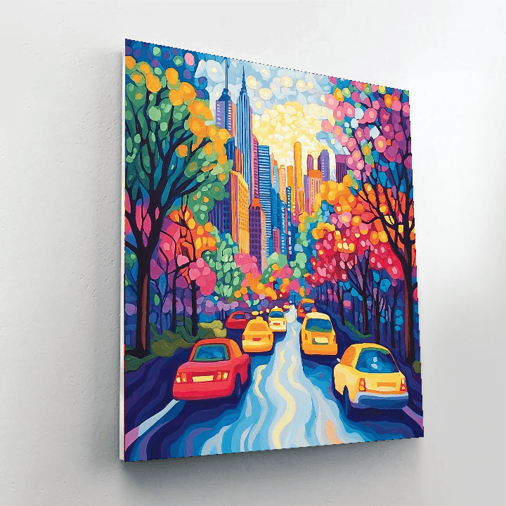 O'Keeffe Inspired Dynamic Cityscapes  Painting By Numbers Kit