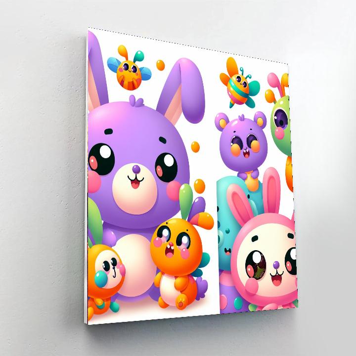 Cute Creatures Numbered Painting Kits