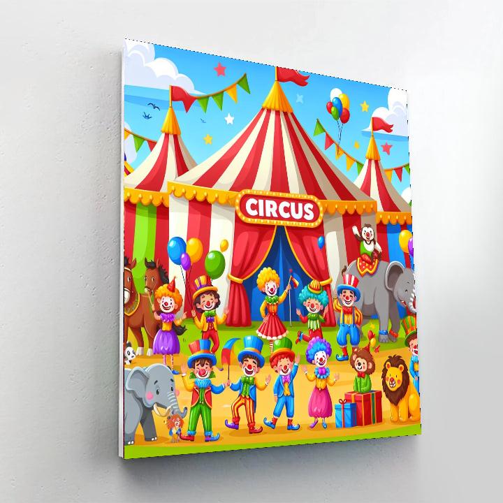 Exciting Circus DIY Paint By Numbers
