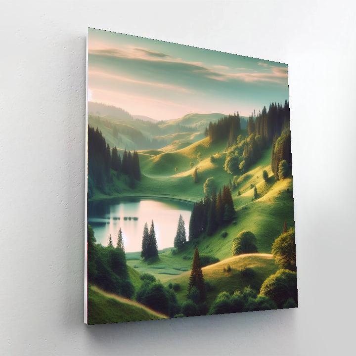 Classic Landscape Serenity Numbered Painting Kits