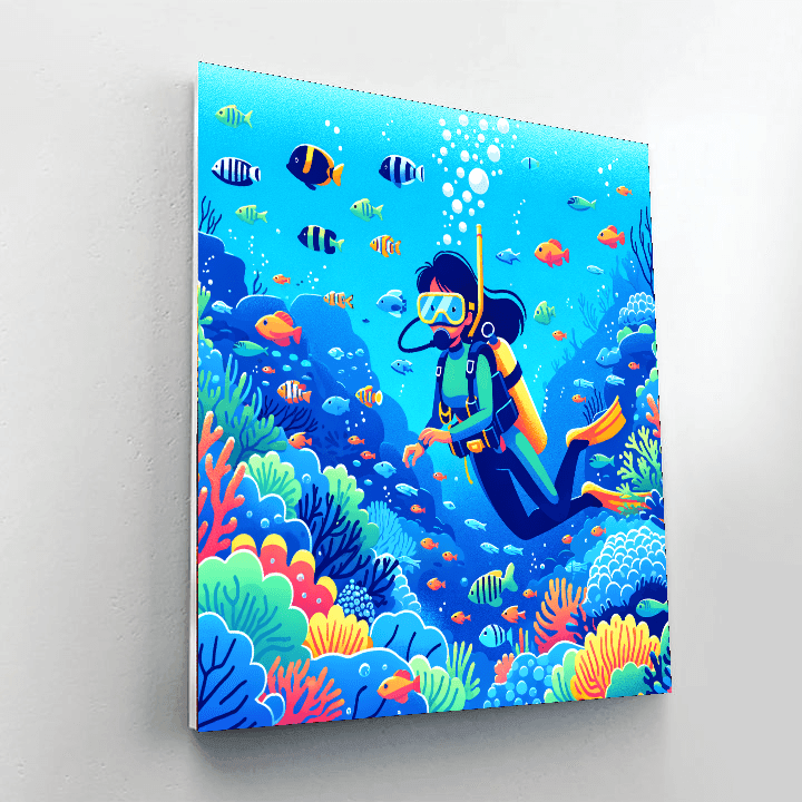 Under The Sea Exploration DIY Paint By Numbers