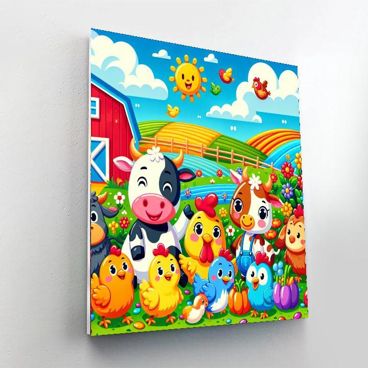 Fabulous Farm Fun Paint By Color