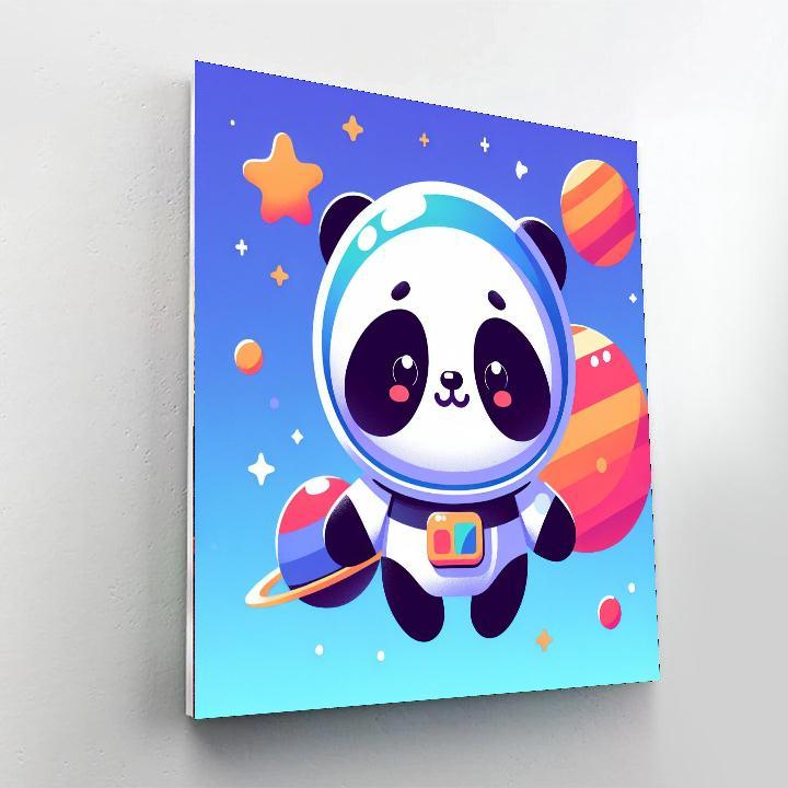 Intergalactic Panda Mission Numbered Painting Kits