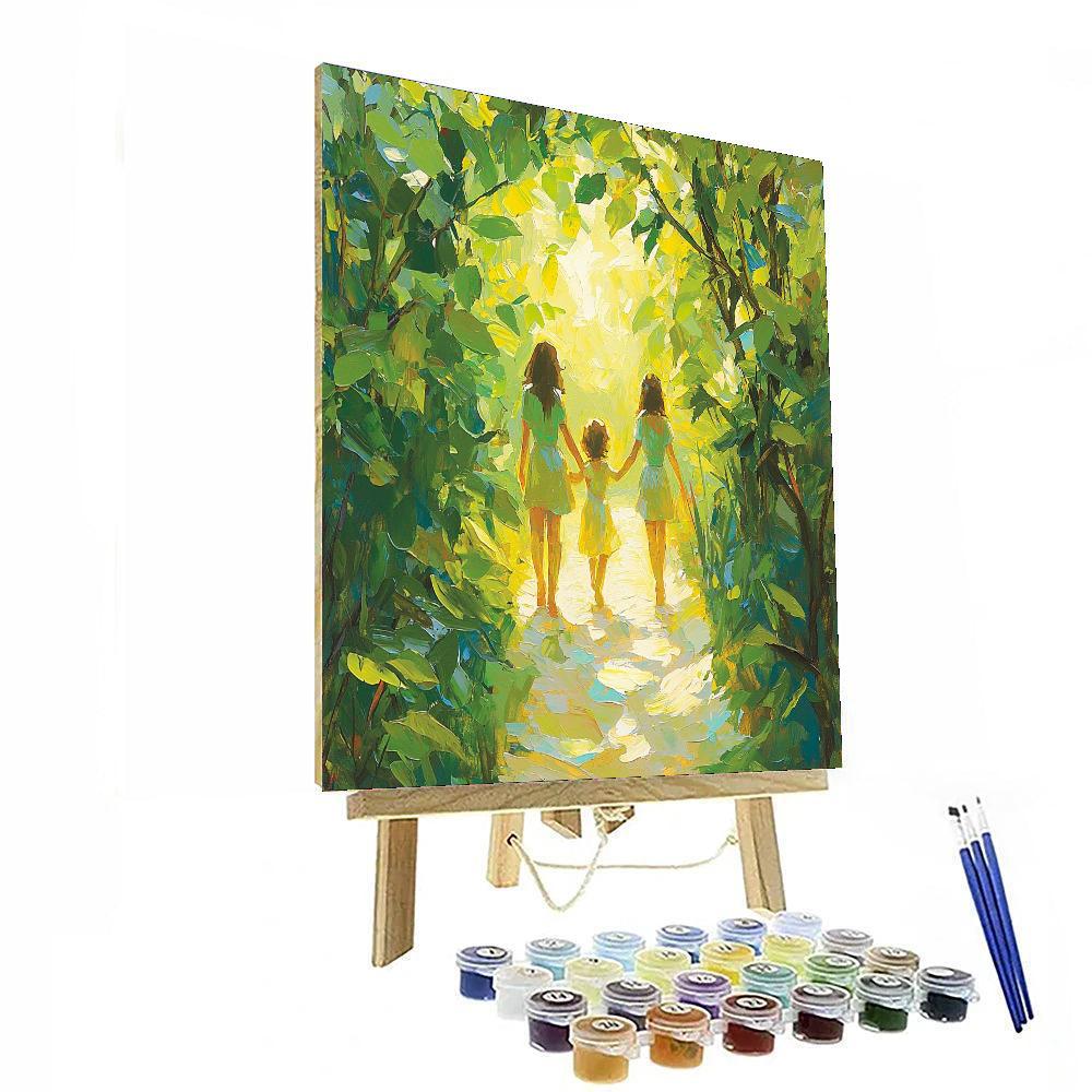 Eternal Garden Walk Number Painting