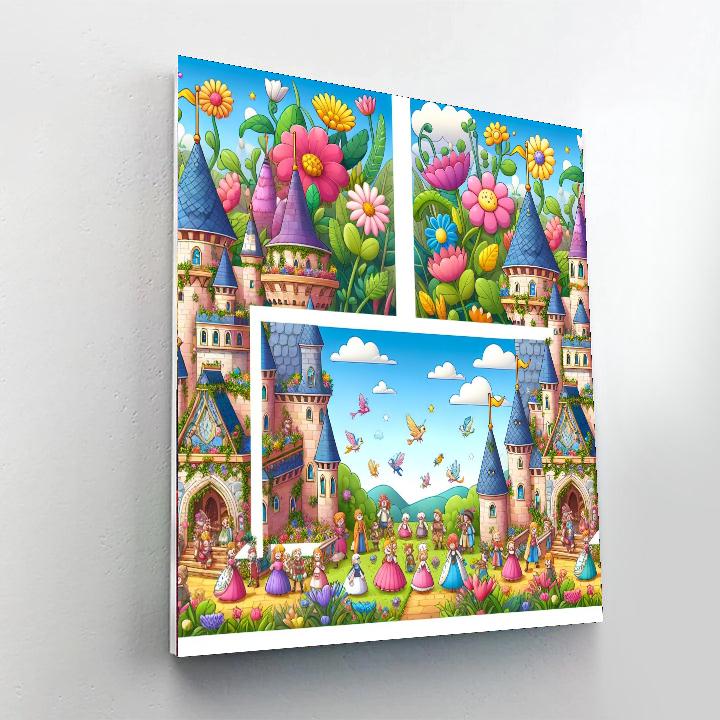 Charming Magical Castle Paint By Numbers