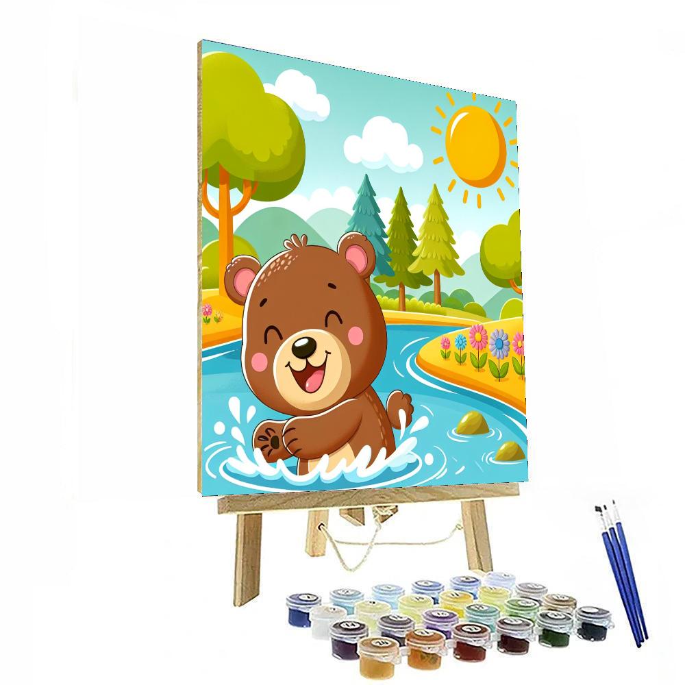 Bubbling Bear Numbered Painting Kits