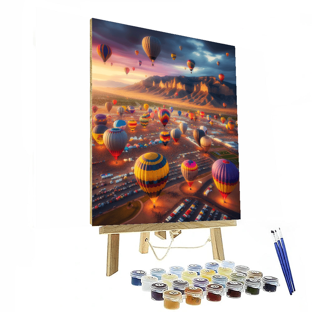 The Albuquerque International Balloon Fiesta - New Mexico Painting By Numbers Kit