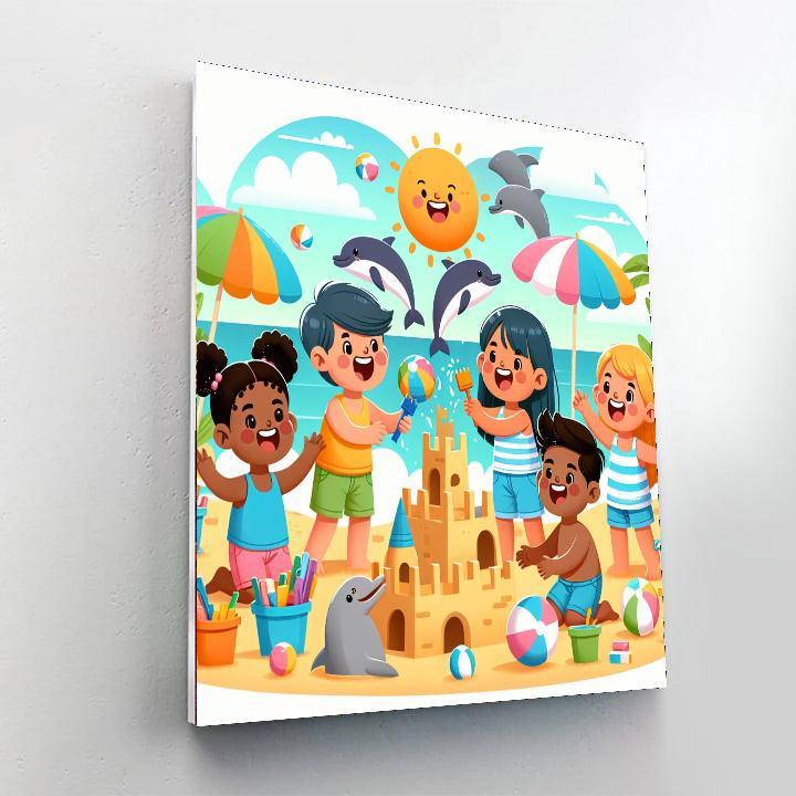 Sunny Summer Beach Day Paint By Color