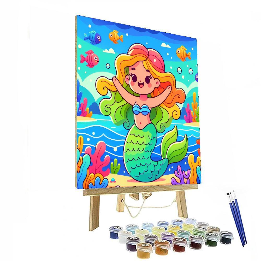 Mystic Mermaid Lagoon Paint By Color