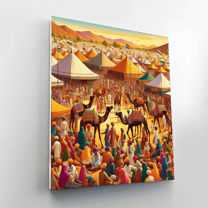 Pushkar Camel Fair - Pushkar, India Paint By Color