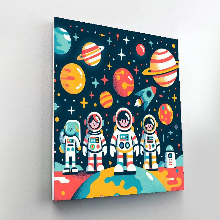 Epic Space Mission Paint By Numbers