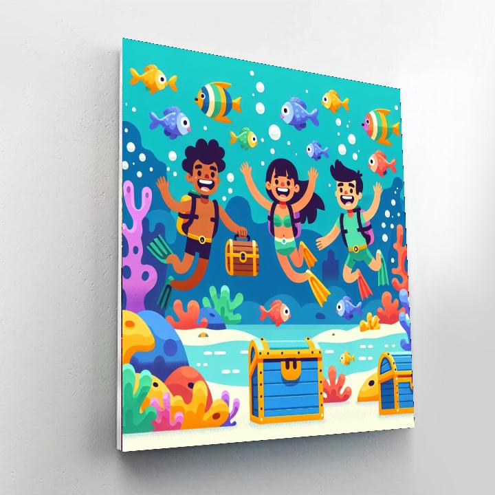 Exciting Ocean Treasure Hunt Paint By Numbers