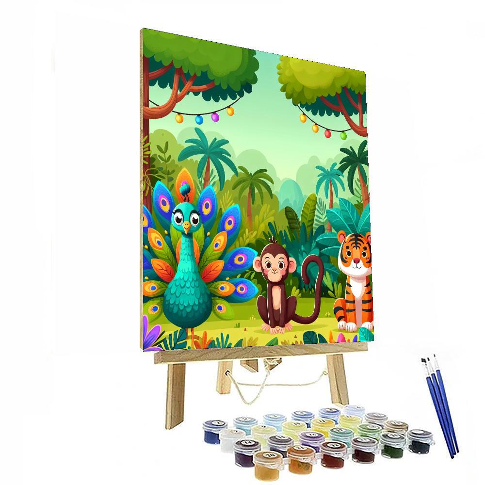 Fantasy Jungle Safari Numbered Painting Kits