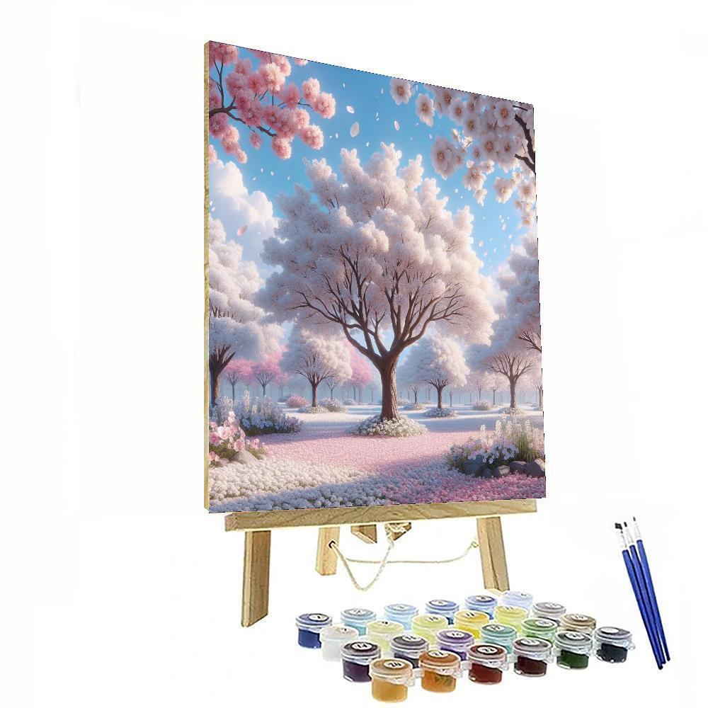 Romantic Cherry Blossom Affair Paint By Number