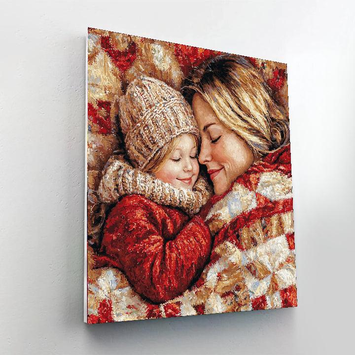 Mother's Cozy Quilt DIY Paint By Numbers