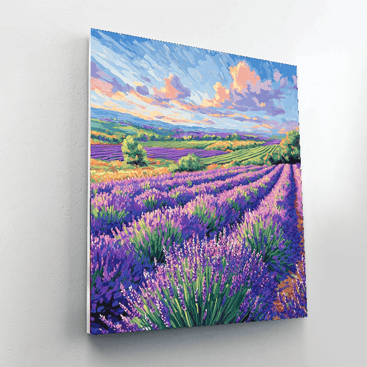 Vincent Van Gogh Inspired Lavender Fields Of Provence  Paint By Number