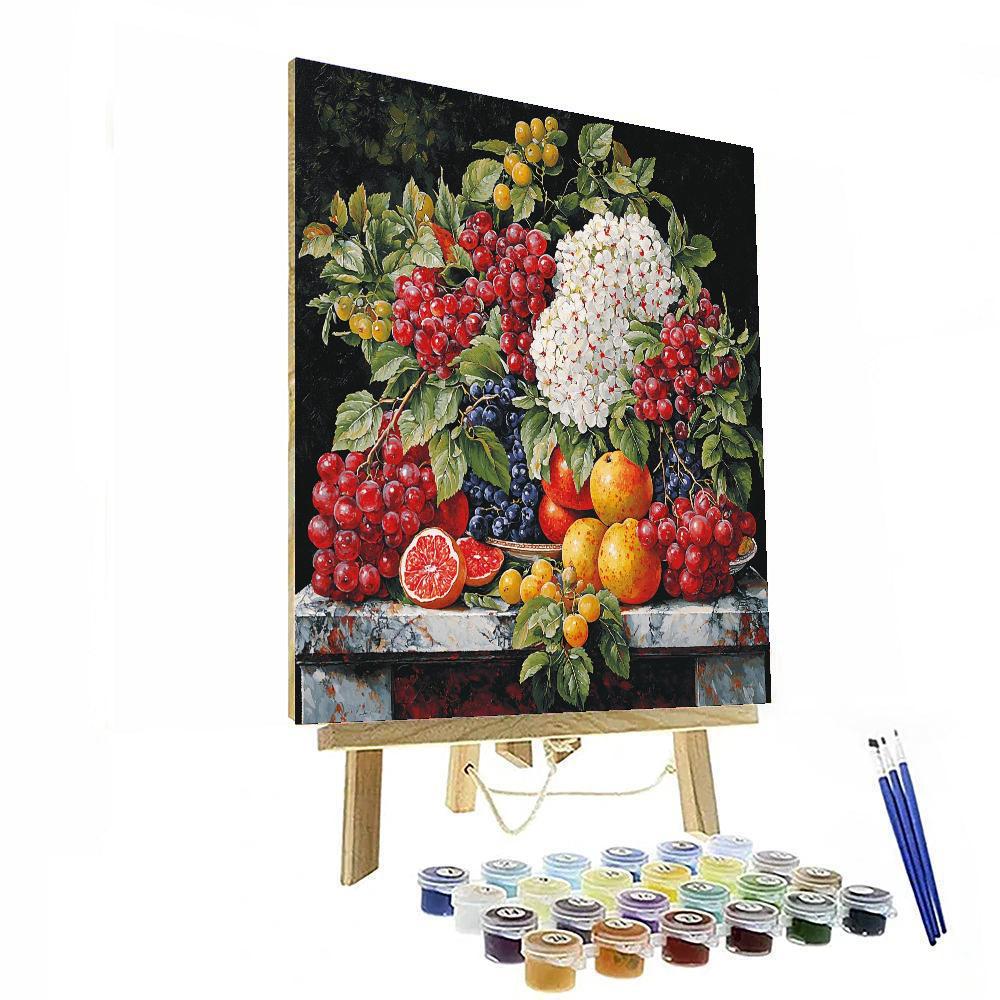 Zurbarán Inspired Timeless Still Life  Number Painting