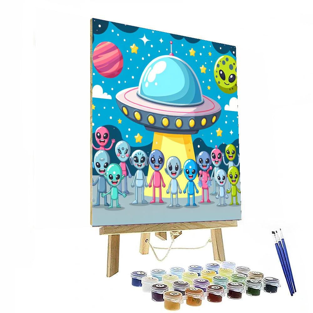 Alien Space Camp Numbered Painting Kits