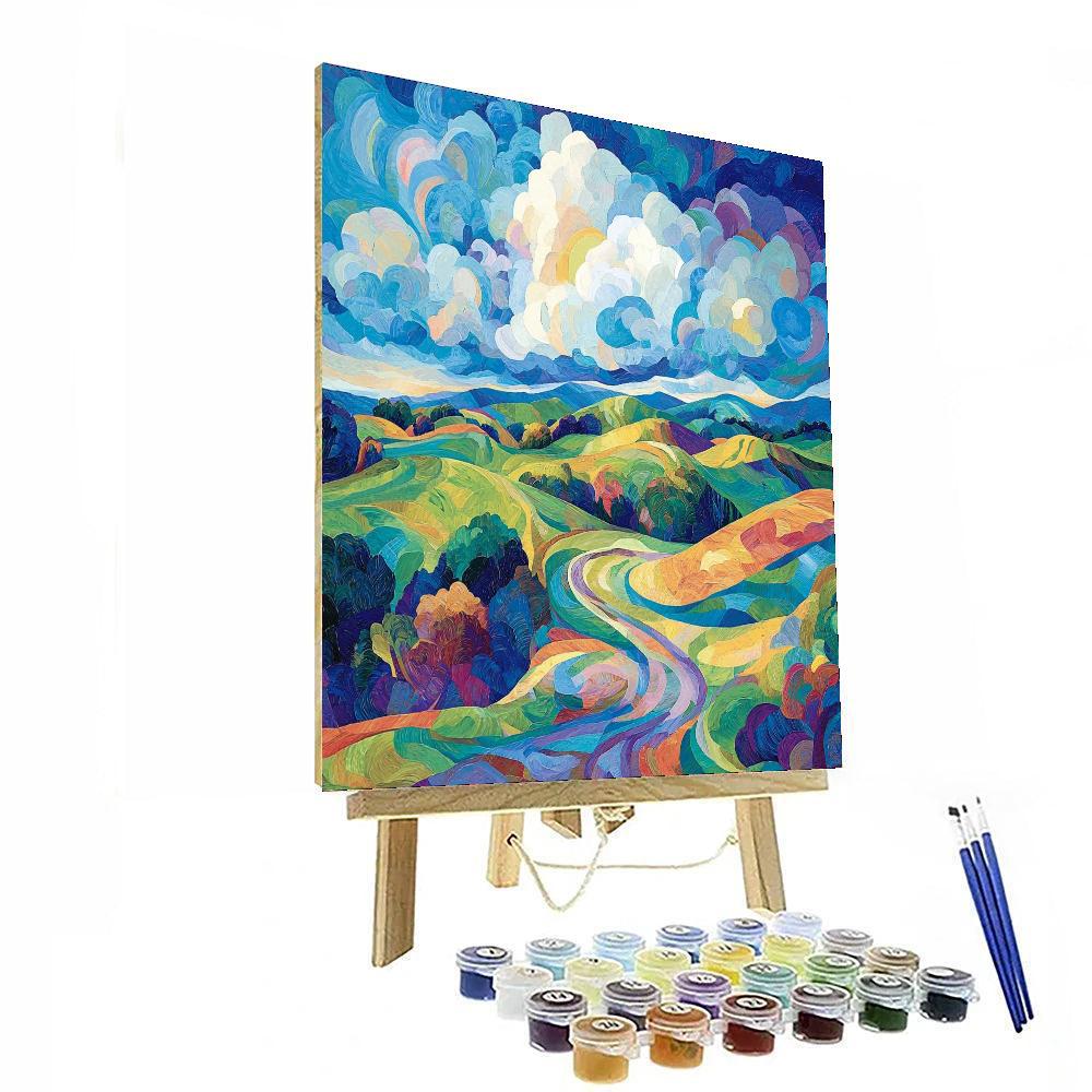 Paul Cézanne Inspired Whimsical Watercolor Hues  Paint By Numbers Kits