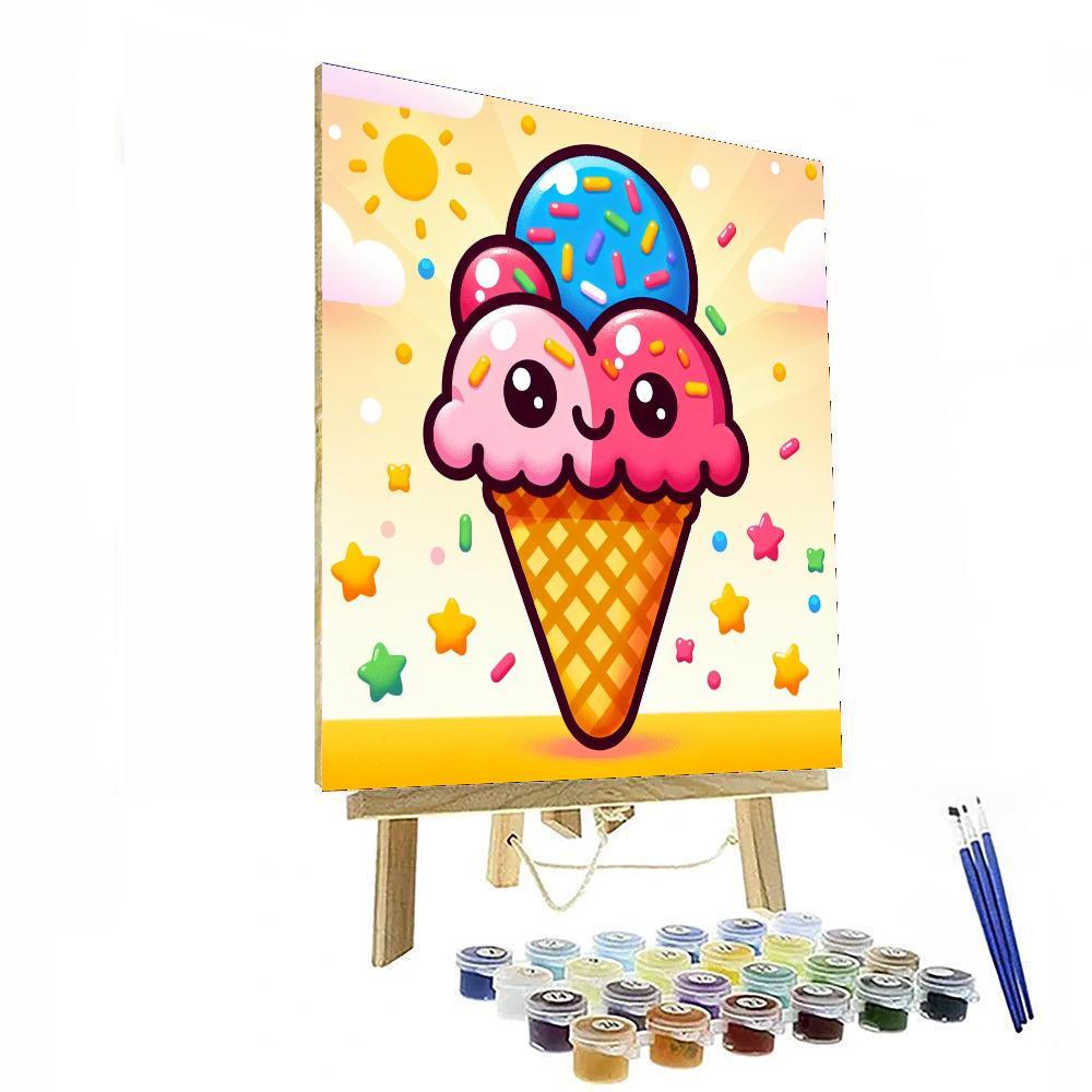 Jolly Ice Cream Cone Paint By Color