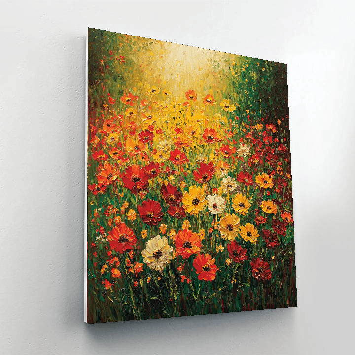 Vincent Van Gogh Inspired Wildflower Symphony  Painting By Numbers Kit
