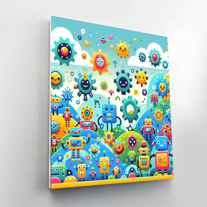 Epic Robot Quest Paint By Number