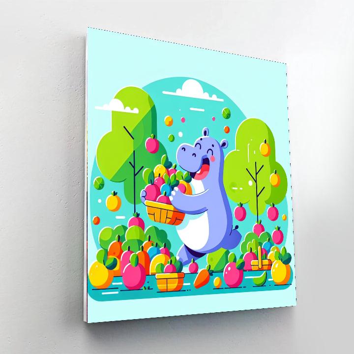 Hippo's Happy Harvest Paint By Numbers