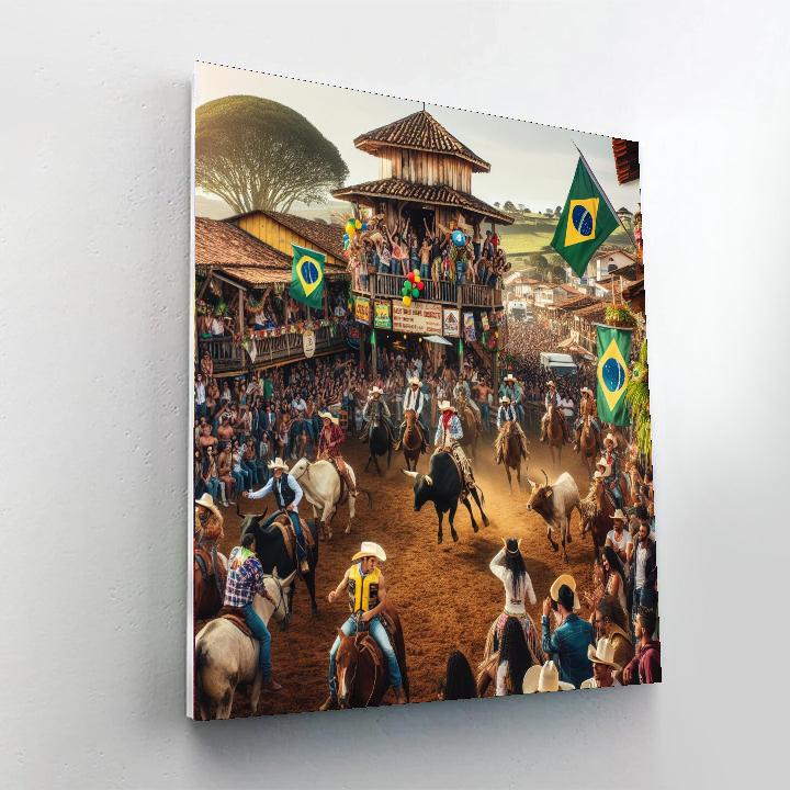 Festa Do Peão - Brazil Painting Number Kit