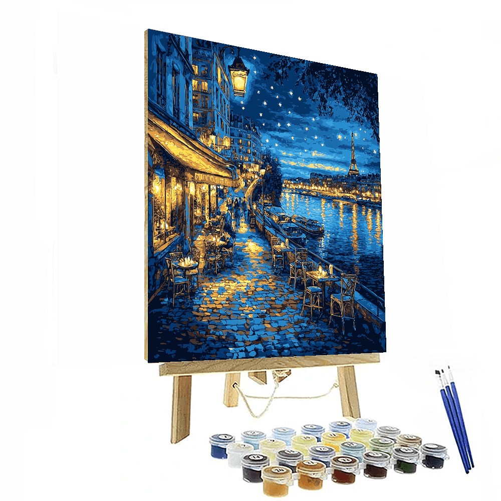 Henri De Toulouse-Lautrec Inspired Night In Paris  Paint By Numbers