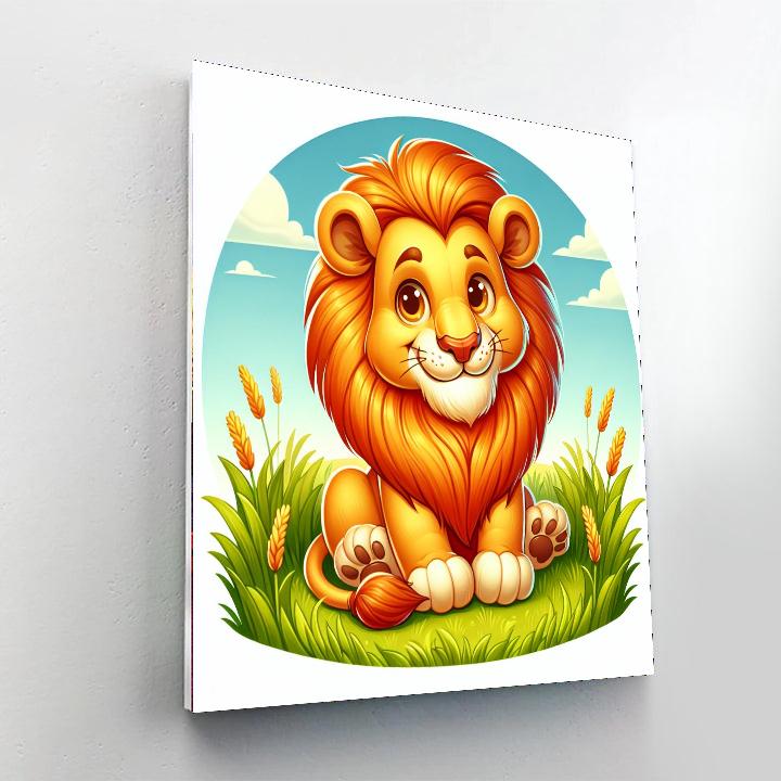 Lovely Lion Number Painting