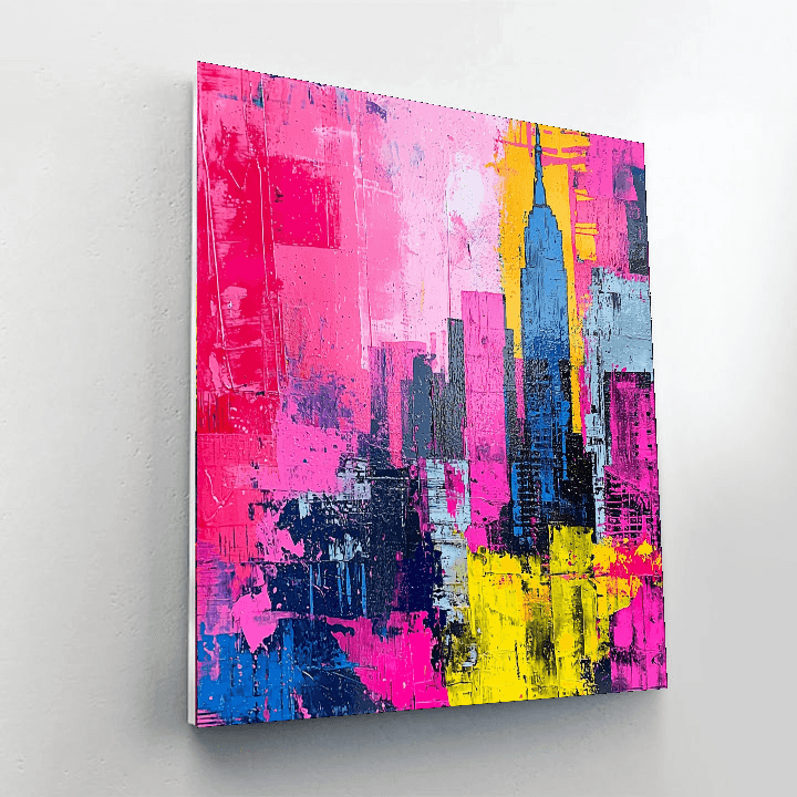 Jean-Michel Basquiat Inspired Neo-Expressionist Metropolis  Paint By Numbers Kits