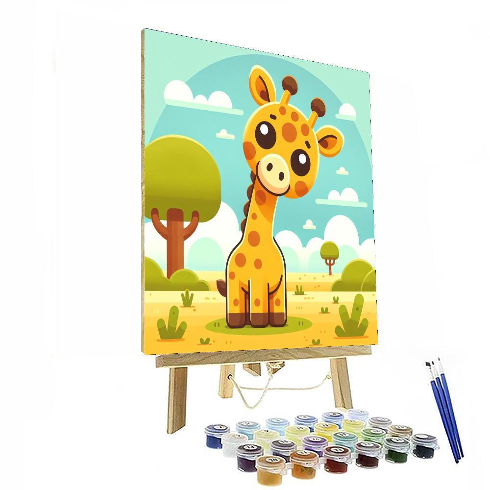 Caring Giraffe's Grace Paint By Number
