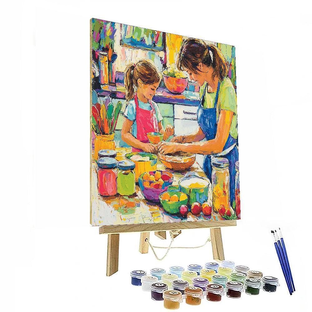 A Day In The Kitchen Painting Number Kit