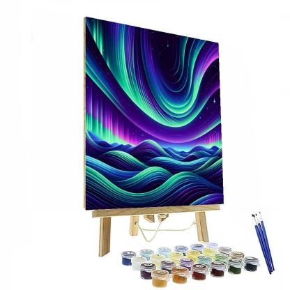 Celestial Aurora Borealis DIY Paint By Numbers