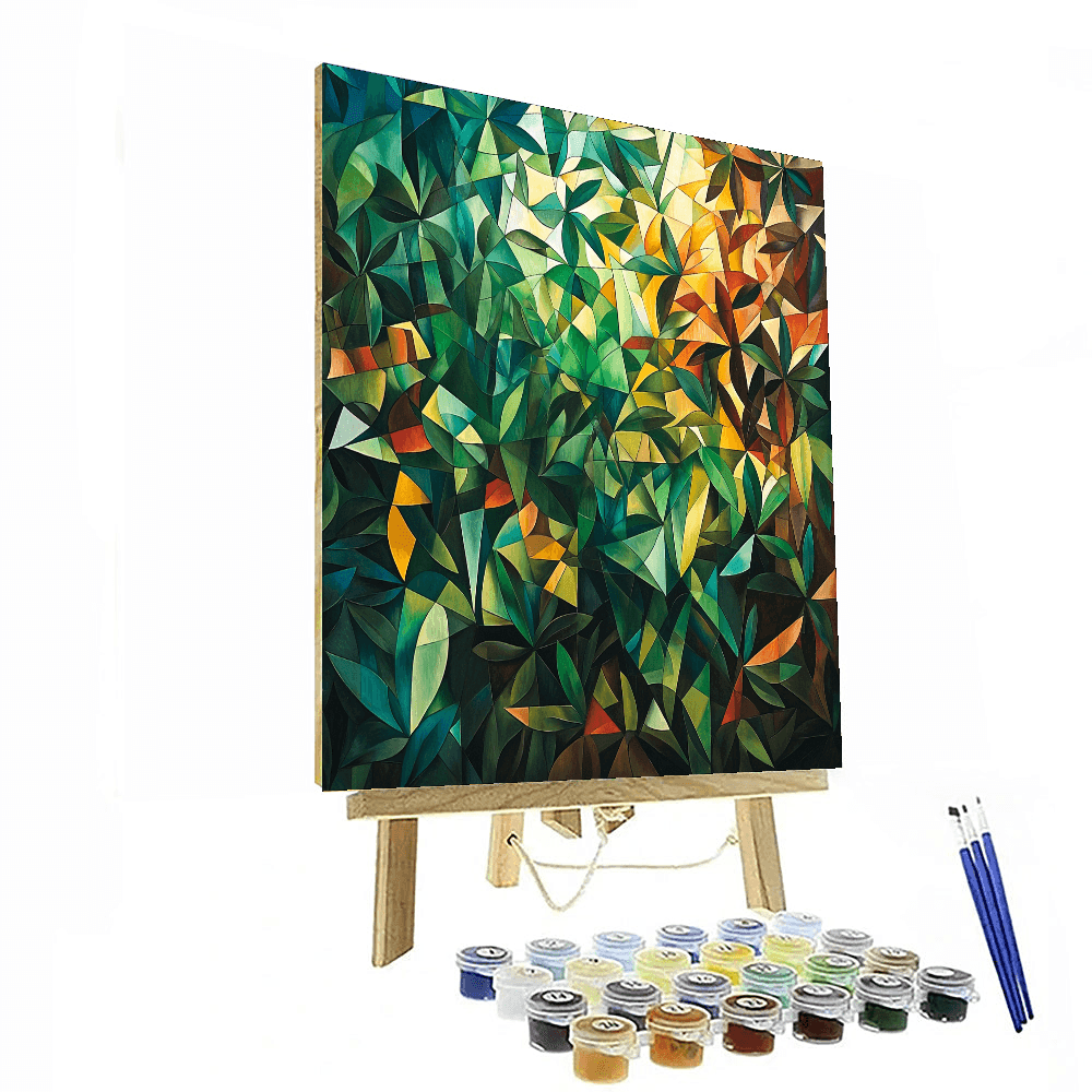 Pablo Picasso Inspired Cubist Jungle Symphony  Paint By Numbers Kits