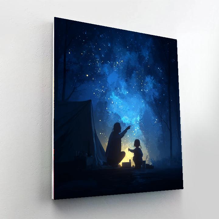 Celestial Bonds Of Love Painting Number Kit