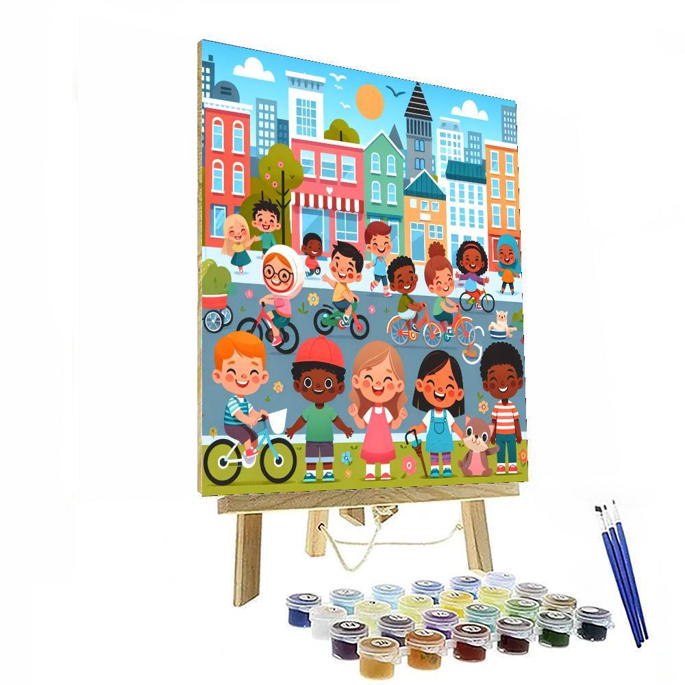 Colorful City Adventure Paint By Color
