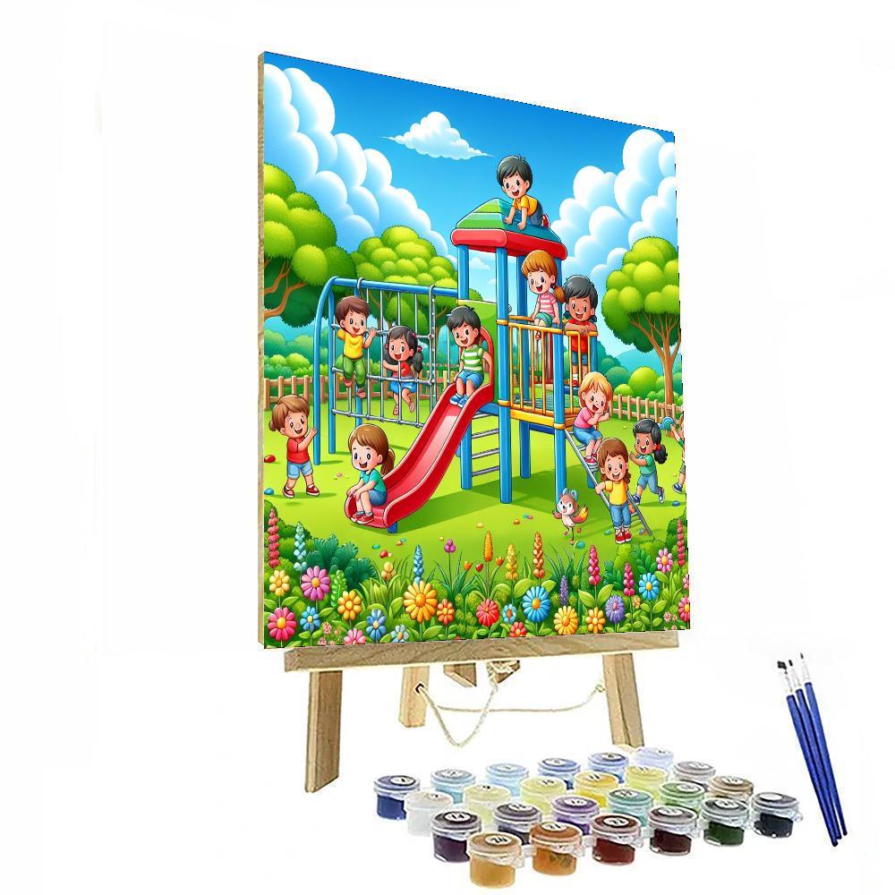 Jubilant Jungle Gym Paint By Color
