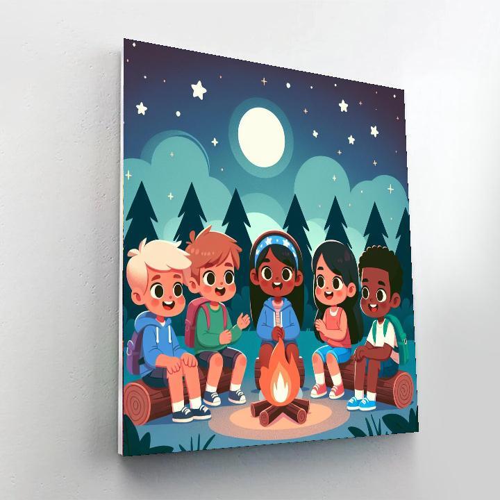 Starlit Campfire Tales Paint By Numbers Kits