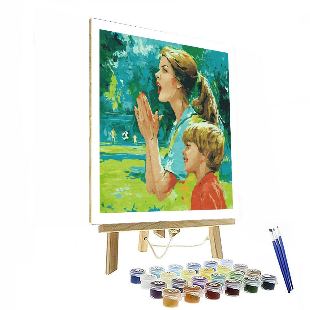 Motherly Support In Sports DIY Paint By Numbers