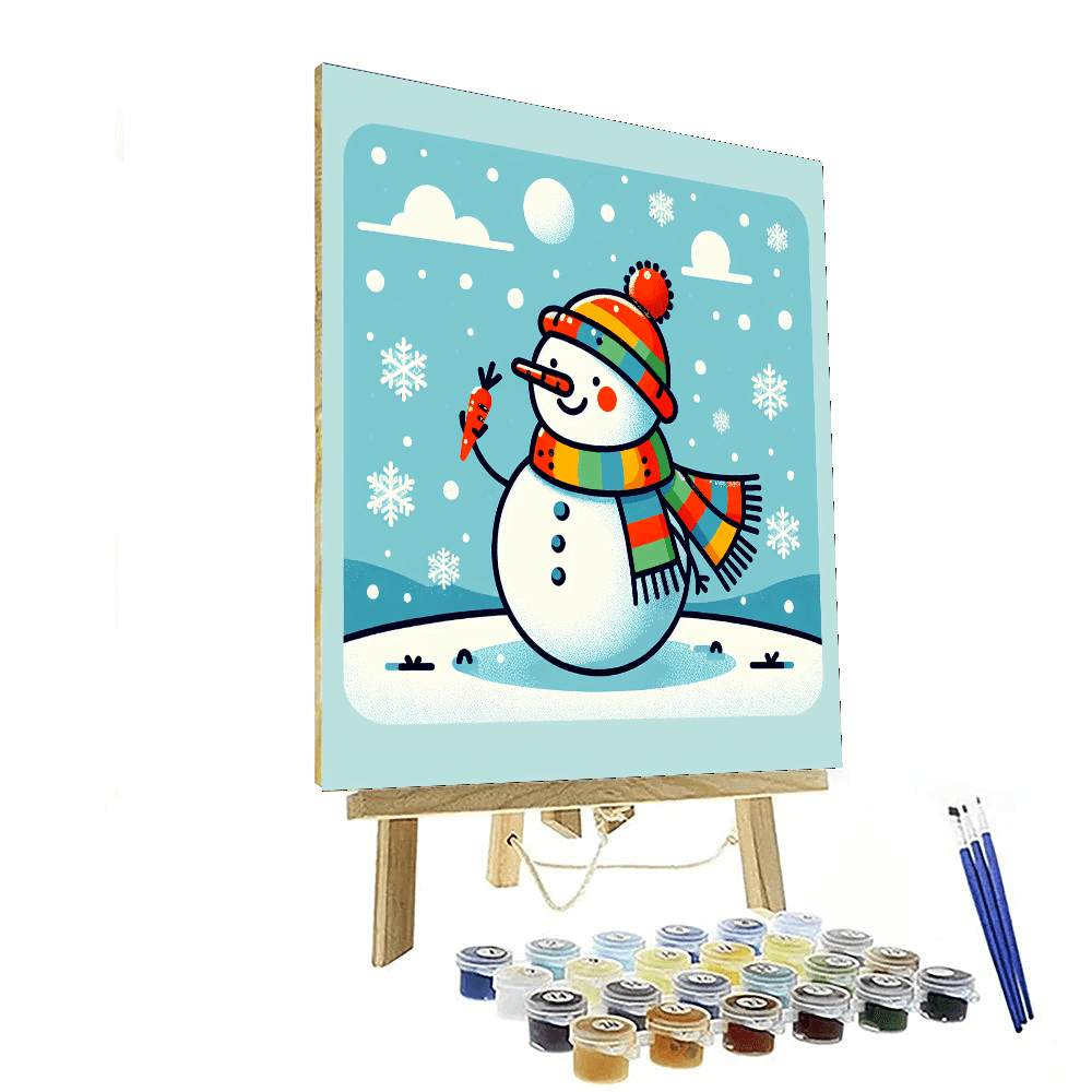 Silly Snowman Numbered Painting Kits