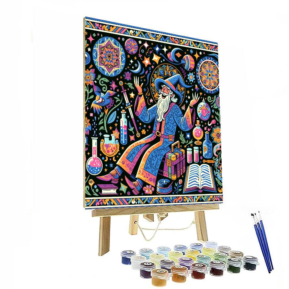 Wizard's Magical World Number Painting