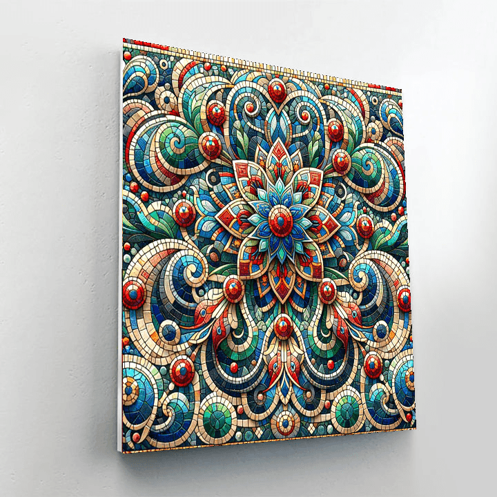 Intricate Mosaic Splendor Numbered Painting Kits