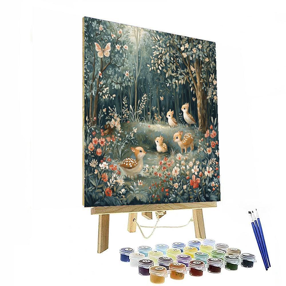 Beatrix Potter Inspired Whimsical Fables  DIY Paint By Numbers