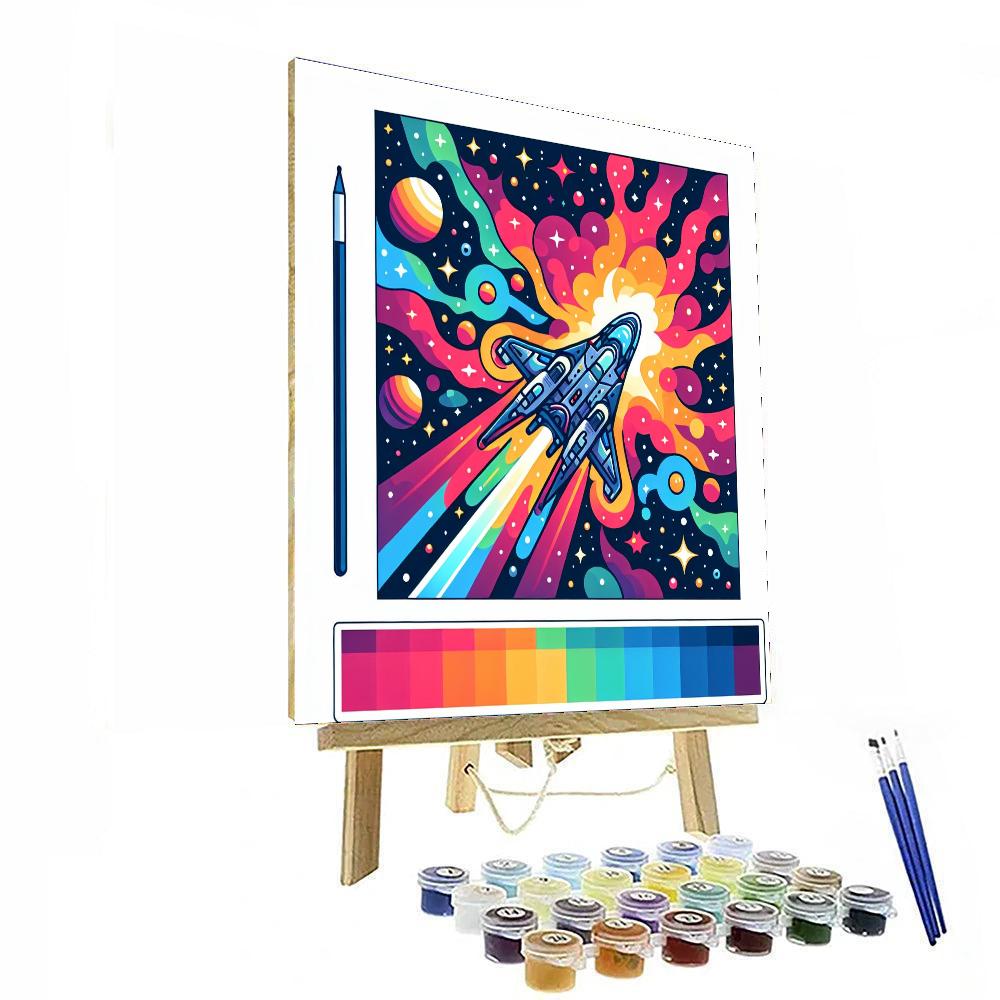 Cosmic Star Voyager Paint By Number