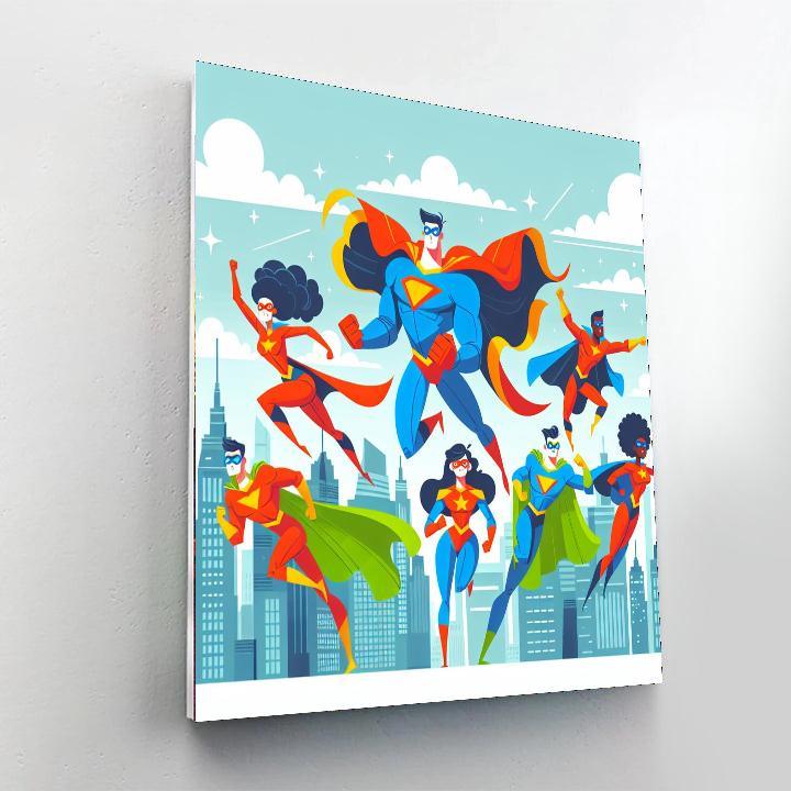 My Dream Superhero Paint By Numbers Kits