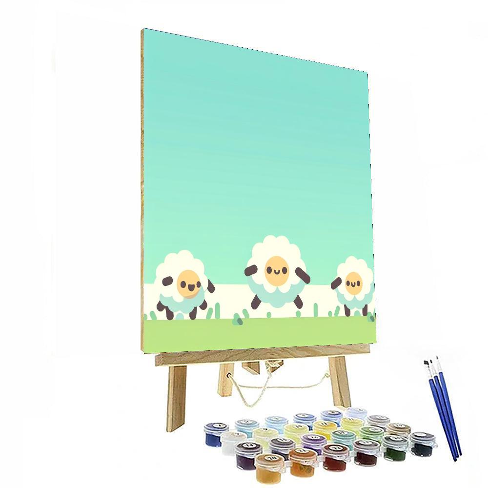 Farmyard Fun With Sheep Numbered Painting Kits