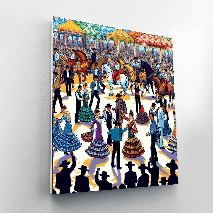 Seville Fair - Spain Number Painting