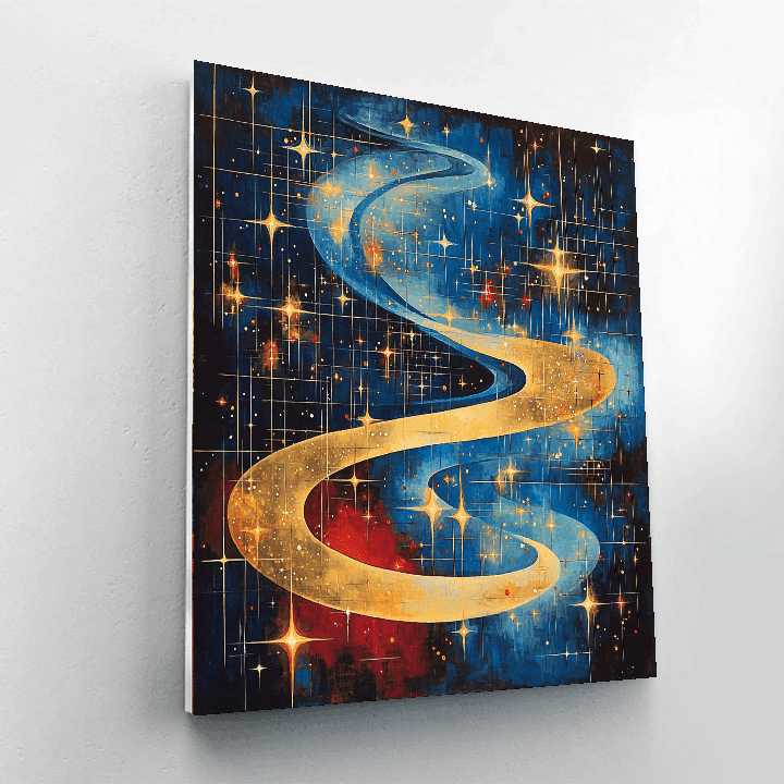 Wassily Kandinsky Inspired Abstract Cosmic Dance  Painting By Numbers Kit